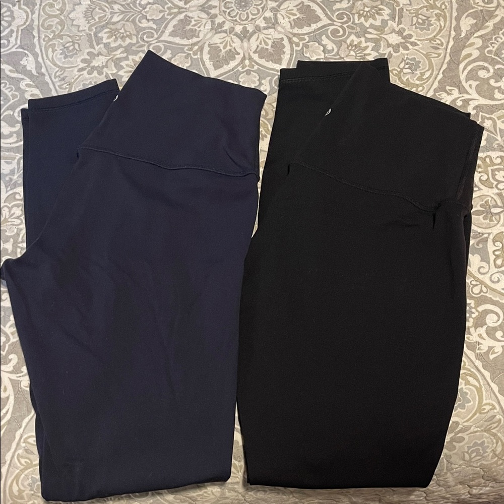 CRZ YOGA Black and Navy Leggings
